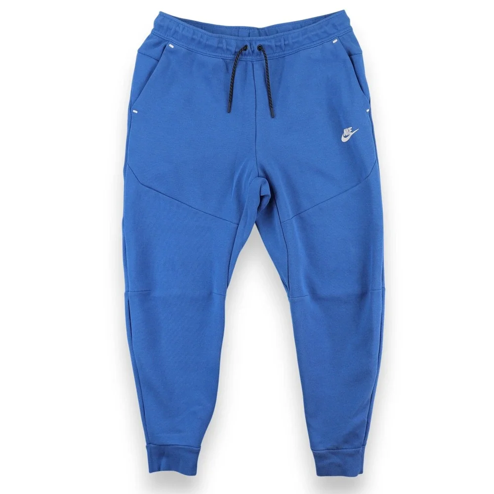 Nike Tech Fleece Joggers Men Large Blue Tapered Sweatpants CU4495-403